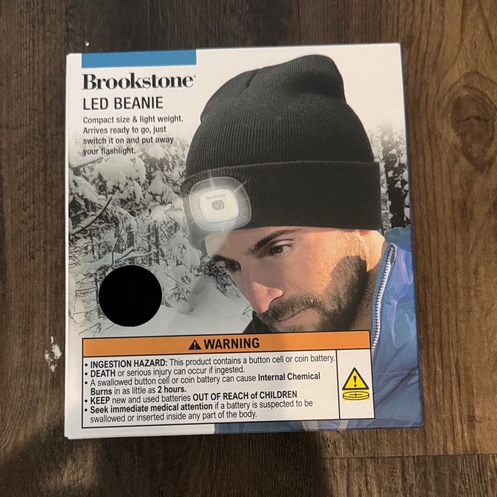Brookstone Black LED Beanie